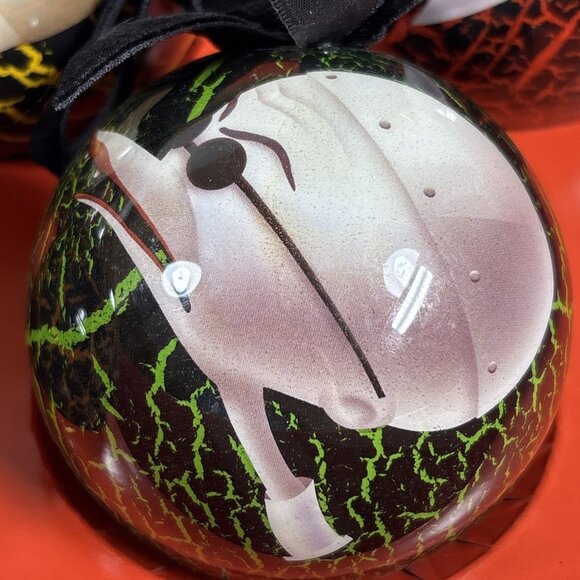 Disney Nightmare Before Christmas Deck the Halls Skellington Ball Ornaments - Picture 8 of 10